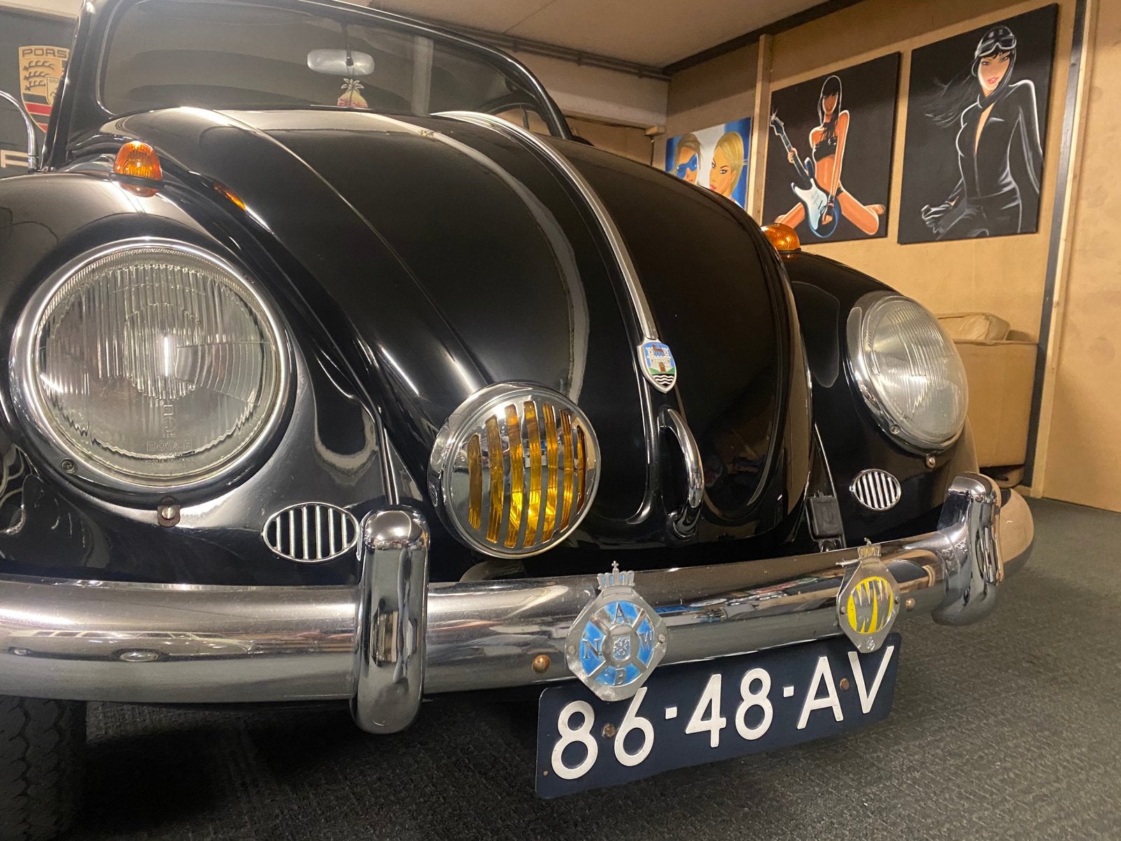Mistlamp voor en achterzijde Kever Oldtimer, Ophalen of Verzenden, Volkswagen