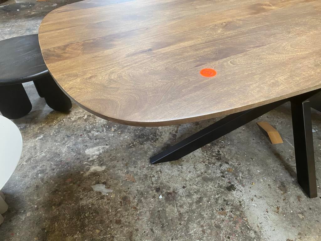 Deens ovale eettafel 300x100 cm dex licht bruin eiken, Huis en Inrichting, Tafels | Eettafels, Ophalen, 100 tot 150 cm, Eikenhout