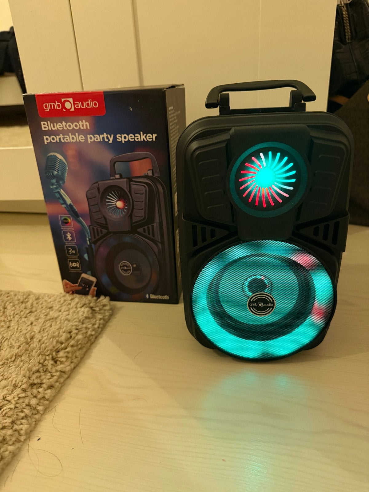 GMB Audio Bluetooth Draagbare Partyspeaker met LED-verlichti