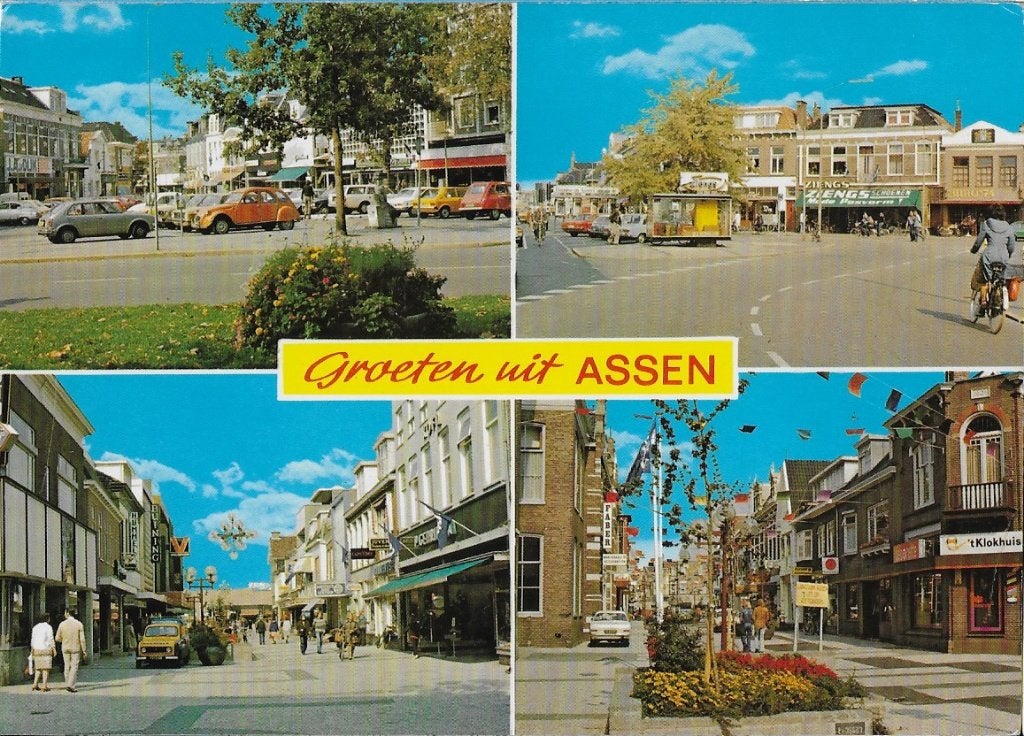 Assen Gelopen Ansichtkaart (B57, Ophalen of Verzenden, 1980 tot heden, Gelopen, Drenthe