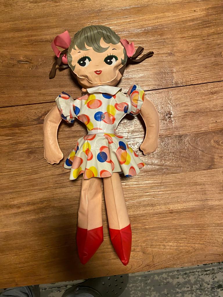 Vintage Opblaas Poppetje - Jaren '60/'70, Ophalen of Verzenden, Gebruikt, Overige typen