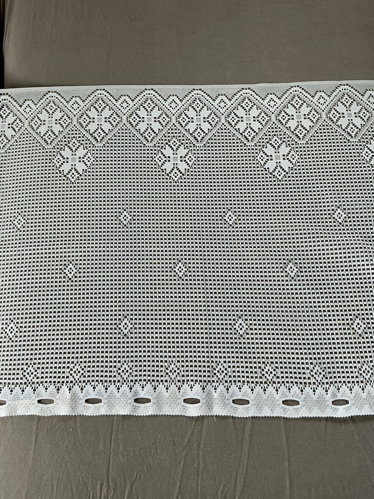 Rechte strook vitrage - 61 cm x 340 cm, Ophalen, Vitrage, Gebruikt, Wit