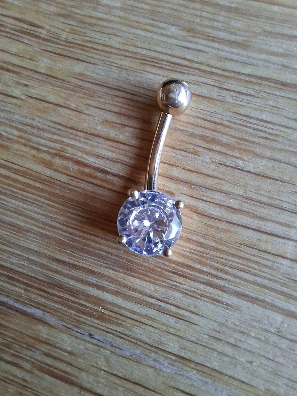 NIEUW! 14k gouden navelpiercing met kristal (3 stuks), Sieraden, Tassen en Uiterlijk, Piercings, Navelpiercing, Nieuw, Ophalen of Verzenden