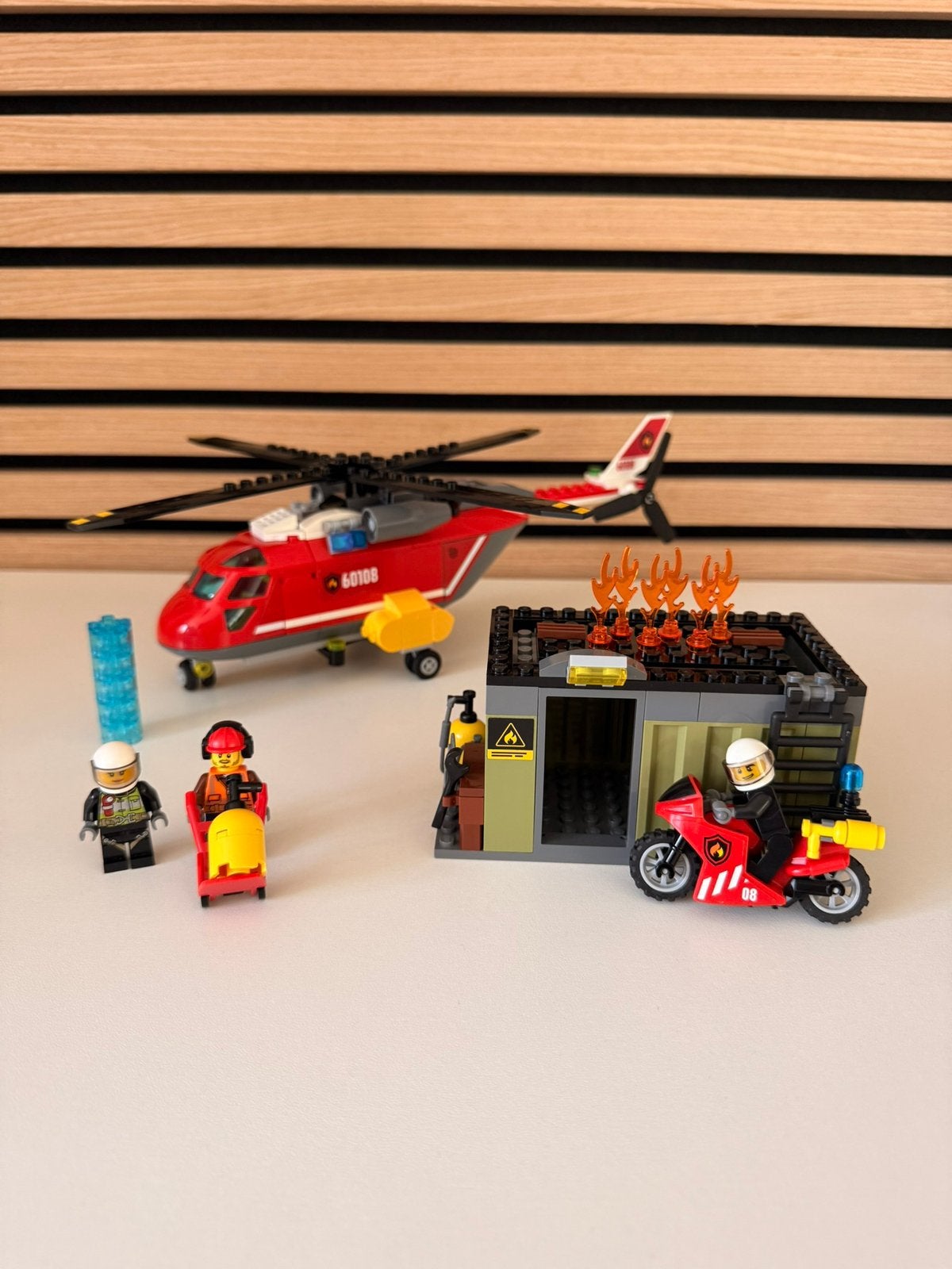 Lego set 60108 compleet brandweer helikopter, City, Lego, Ophalen of Verzenden, Complete set