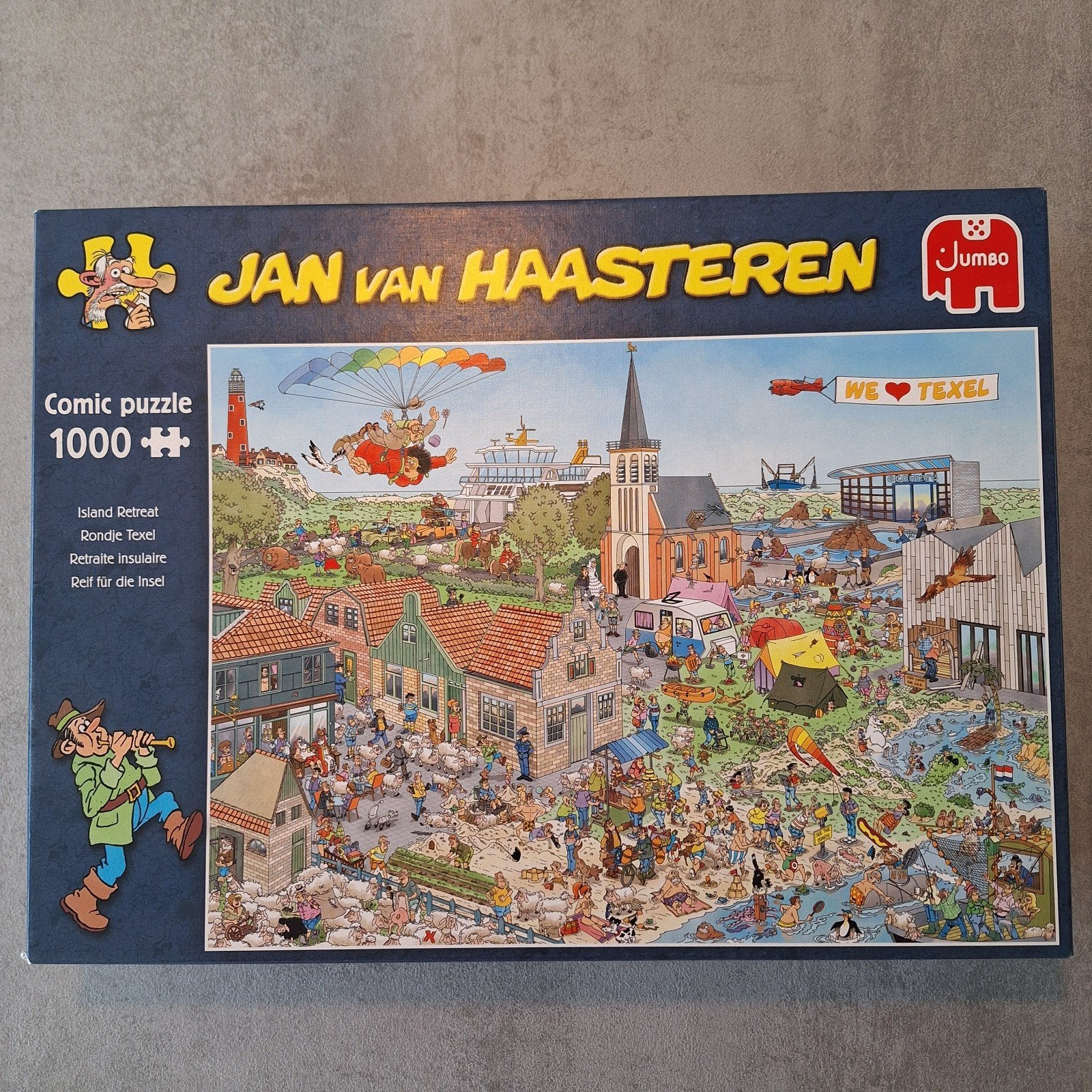 Jan van Haasteren puzzel, 999 stukjes, Ophalen of Verzenden, 500 t/m 1500 stukjes, Gebruikt, Legpuzzel