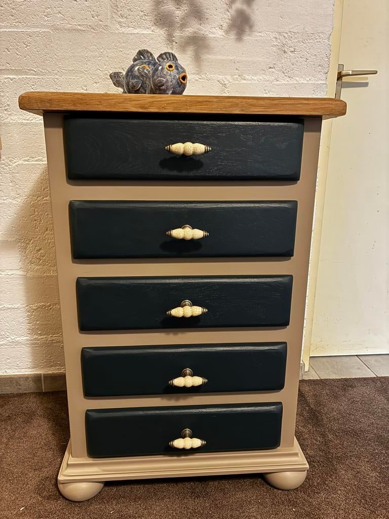 5 ladenkast 90 cm hoog Gerestyled, Huis en Inrichting, Ophalen, 5 laden of meer, Gerestyled, 50 tot 100 cm