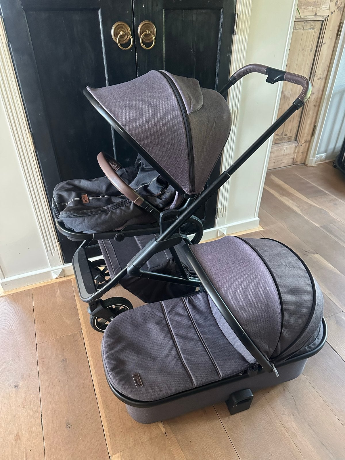 Qute Kinderwagen met Reiswieg en regenhoes, Gebruikt, Combiwagen, Met reiswieg, Ophalen