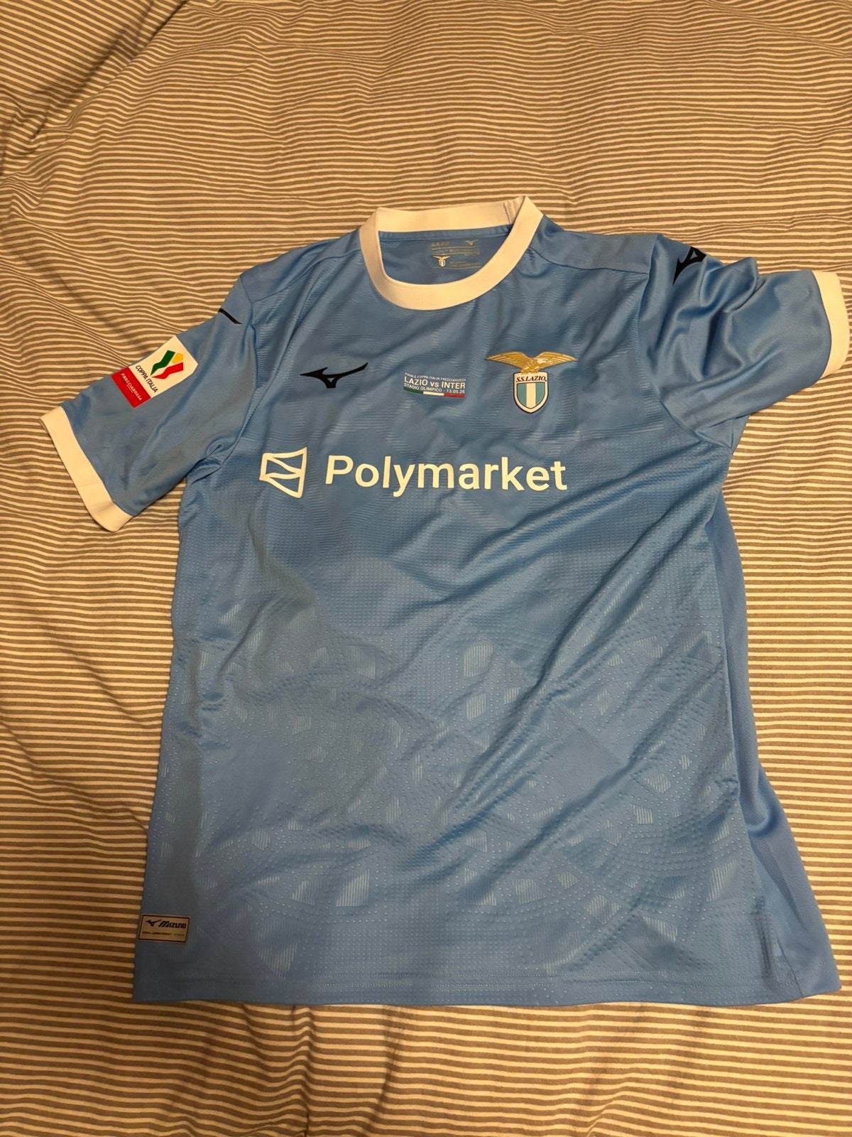 Lazio roma kenneth taylor match issued shirt signed, Maat L, Ophalen of Verzenden, Nieuw, Shirt