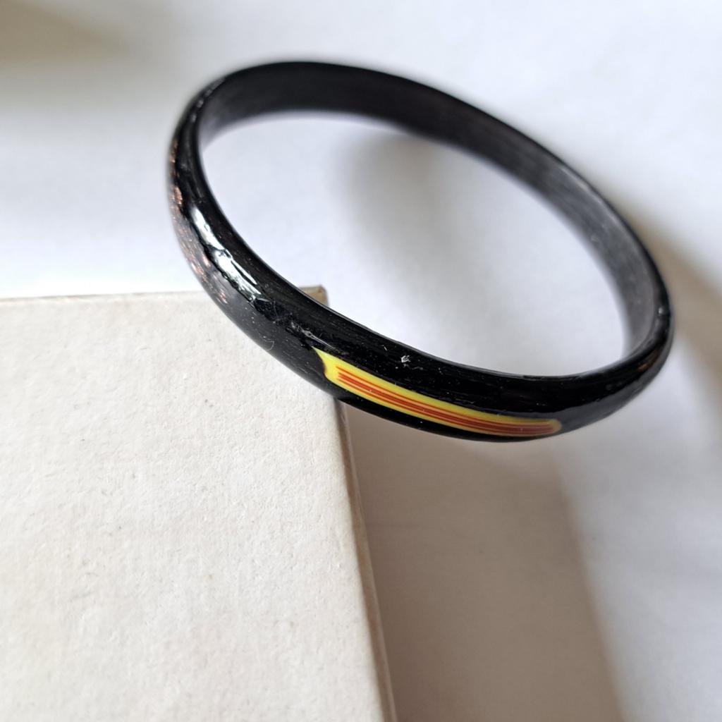 Oude vintage glas armband, Verzenden, Gebruikt, Zilver, Overige materialen