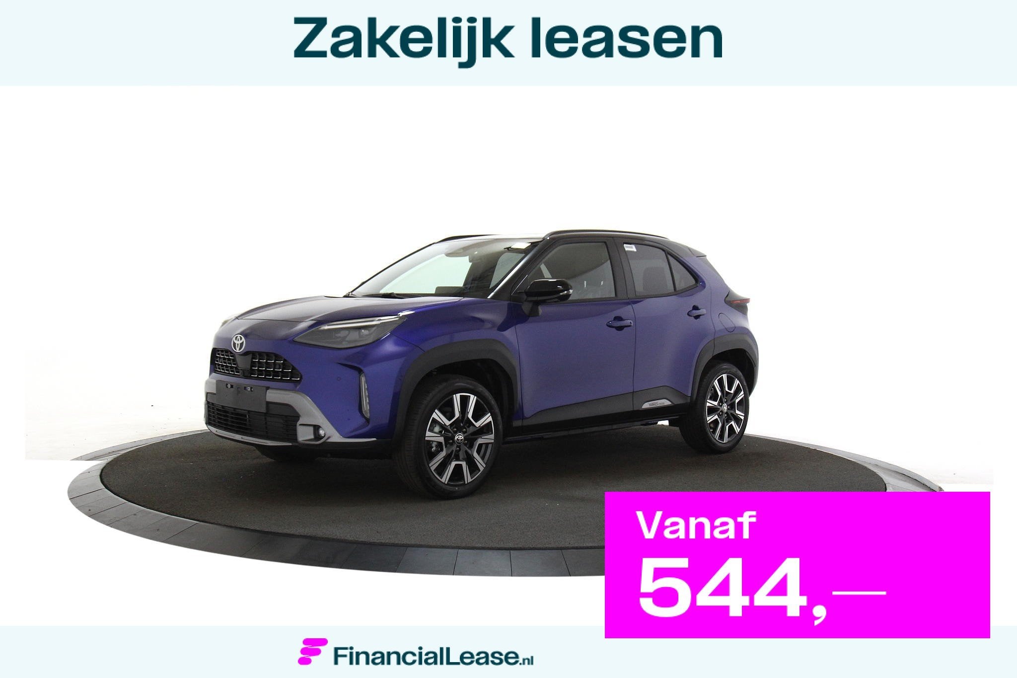 Toyota Yaris Cross 1.5 Hybrid 130 Executive Rondom zicht cam, Automaat, 0 kWh, Blauw, Bedrijf