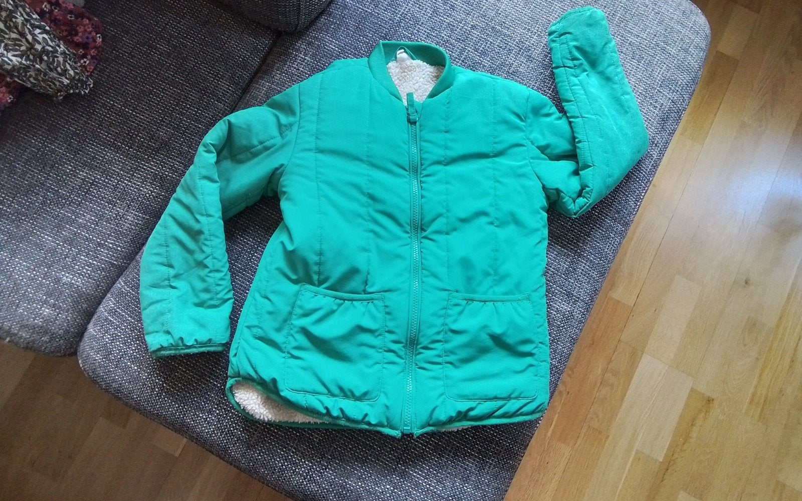 Tussenjas,  maat 122/128, Hema., Ophalen of Verzenden, Gebruikt, Meisje, Jas