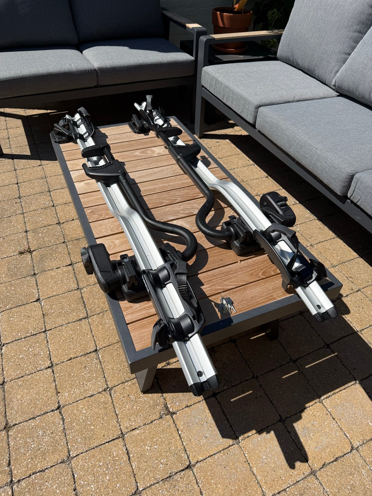 Thule Proride 598 fiets dakdragers, bon en 1 jaar garantie, Ophalen, 2 fietsen, Zo goed als nieuw, Dakdrager