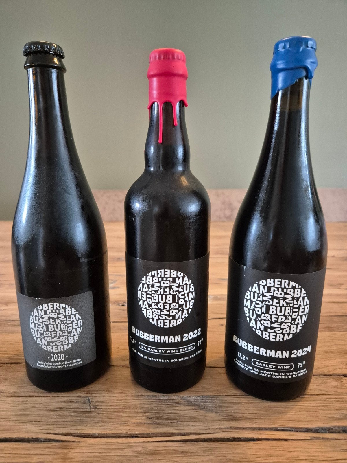Bubberman Barley Wine Blend 2020, 2022, 2024 - 3 flessen, Ophalen of Verzenden, Nieuw, Flesje(s), Overige merken