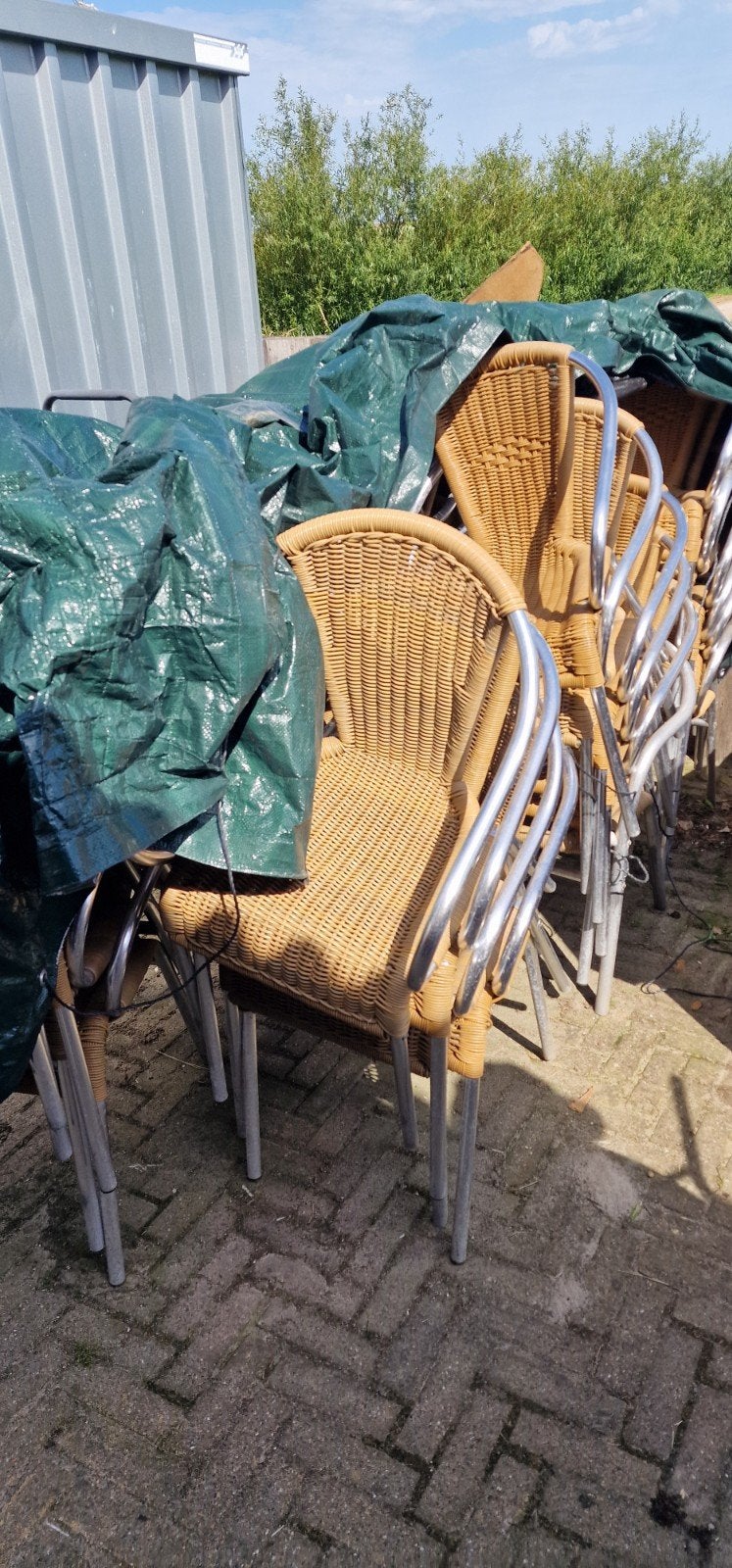 30 terrasstoelen horeca, Ophalen of Verzenden, Gebruikt