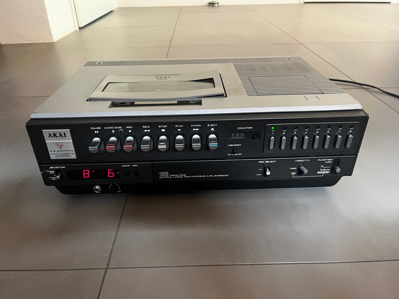 Zeldzame Vintage Akai VS-9300 EG Videorecorder (1978), Ophalen, Niet werkend, VHS-speler of -recorder