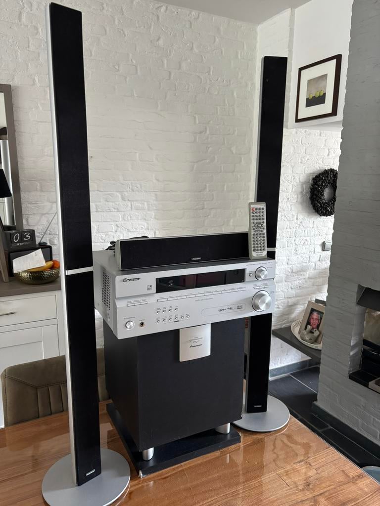 Pioneer receiver + luidsprekers, Audio, Tv en Foto, Home Cinema-sets, Ophalen, Gebruikt, 70 watt of meer, Overige spelers