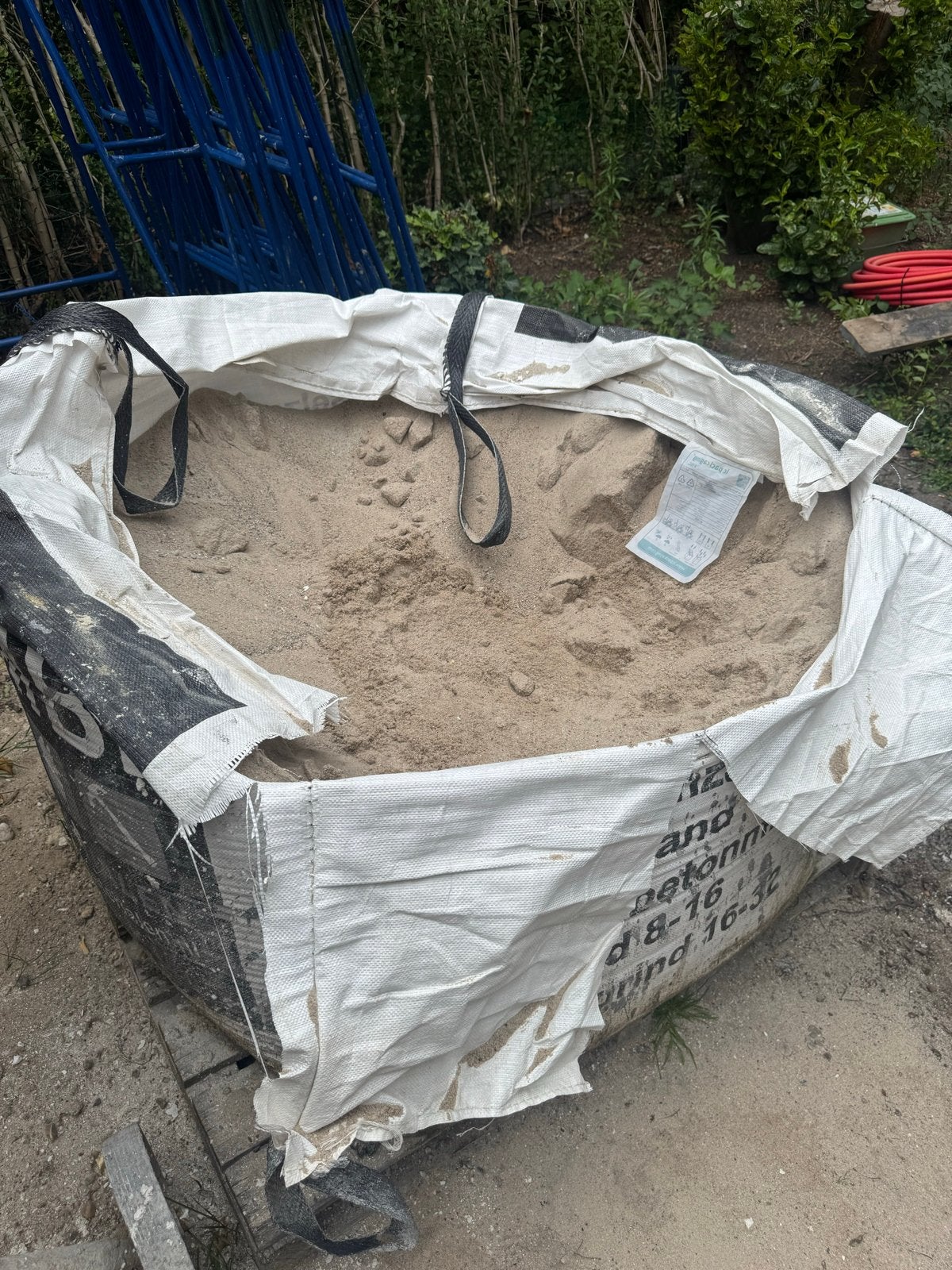 Big bag met metsel zand. Halve zak. Gratis zelf op te halen., Doe-het-zelf en Verbouw, Ophalen, Gebruikt, Overige typen