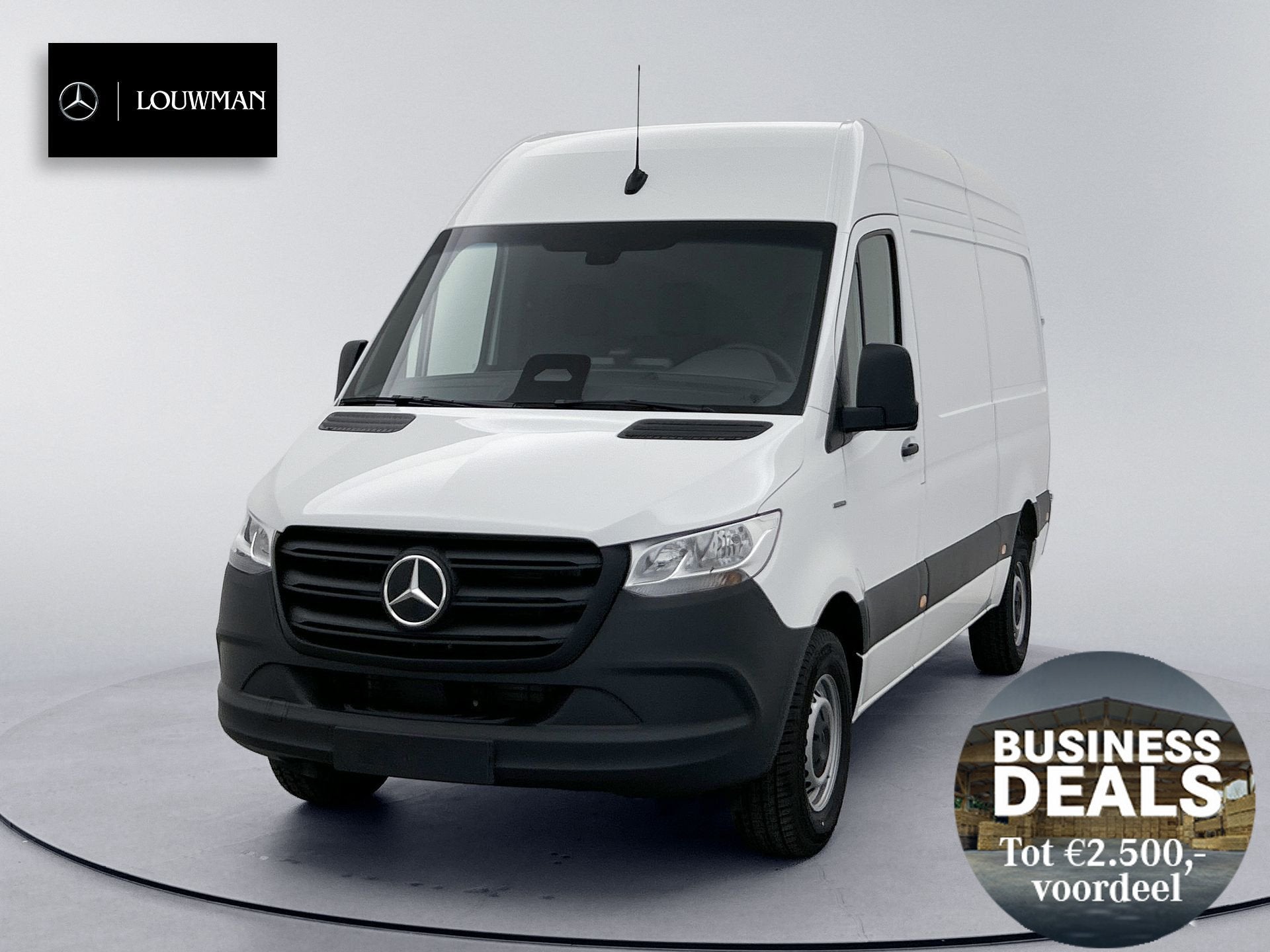 Mercedes-Benz eSprinter 0,99% RENTE - 314 L2H2 RWD 81KWH PRO, Automaat, Stoelverwarming, Wit, Mercedes-Benz