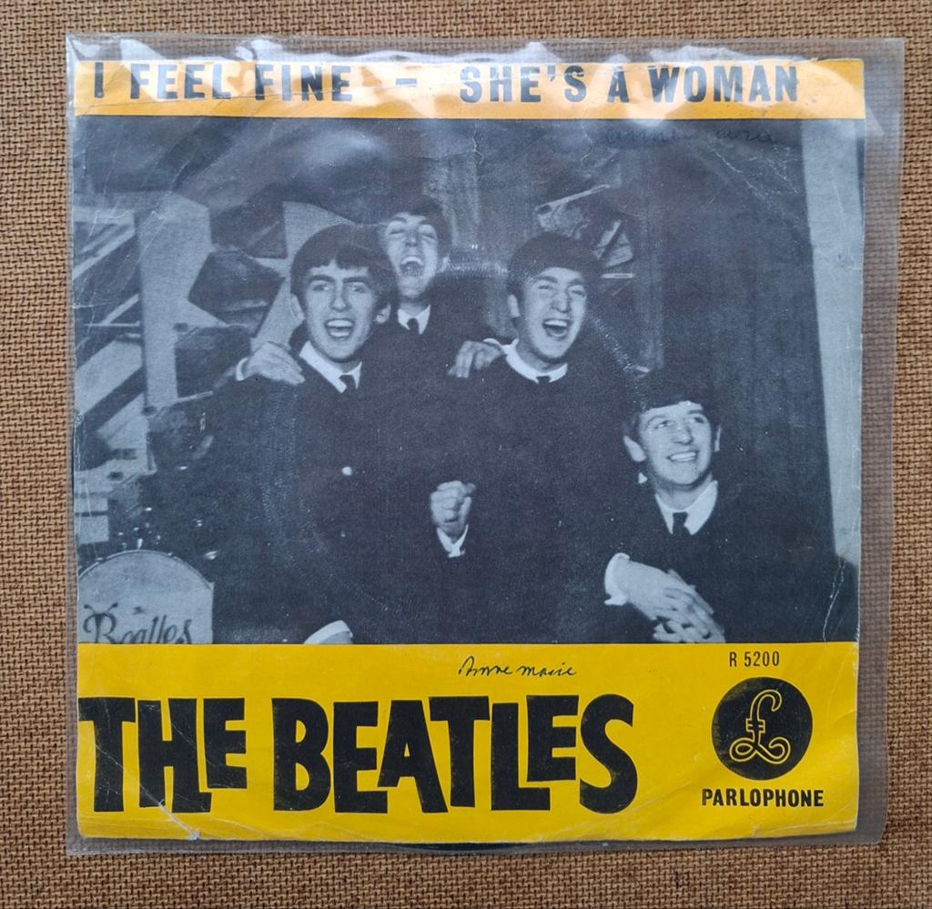 Beatles  - I feel fine - Single is TOP, Cd's en Dvd's, Vinyl Singles, Gebruikt, Verzenden, 7 inch, Single