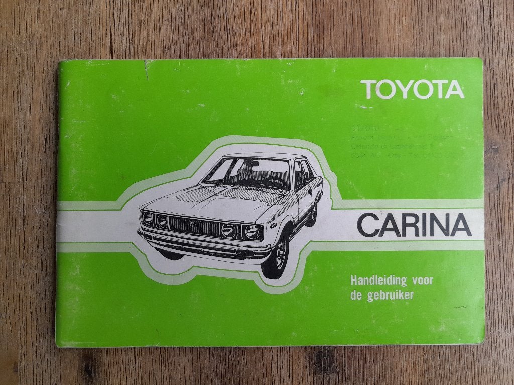 Origineel INSTRUCTIEBOEKJE - 1977 - TOYOTA CARINA - Keurig, Auto diversen, Verzenden