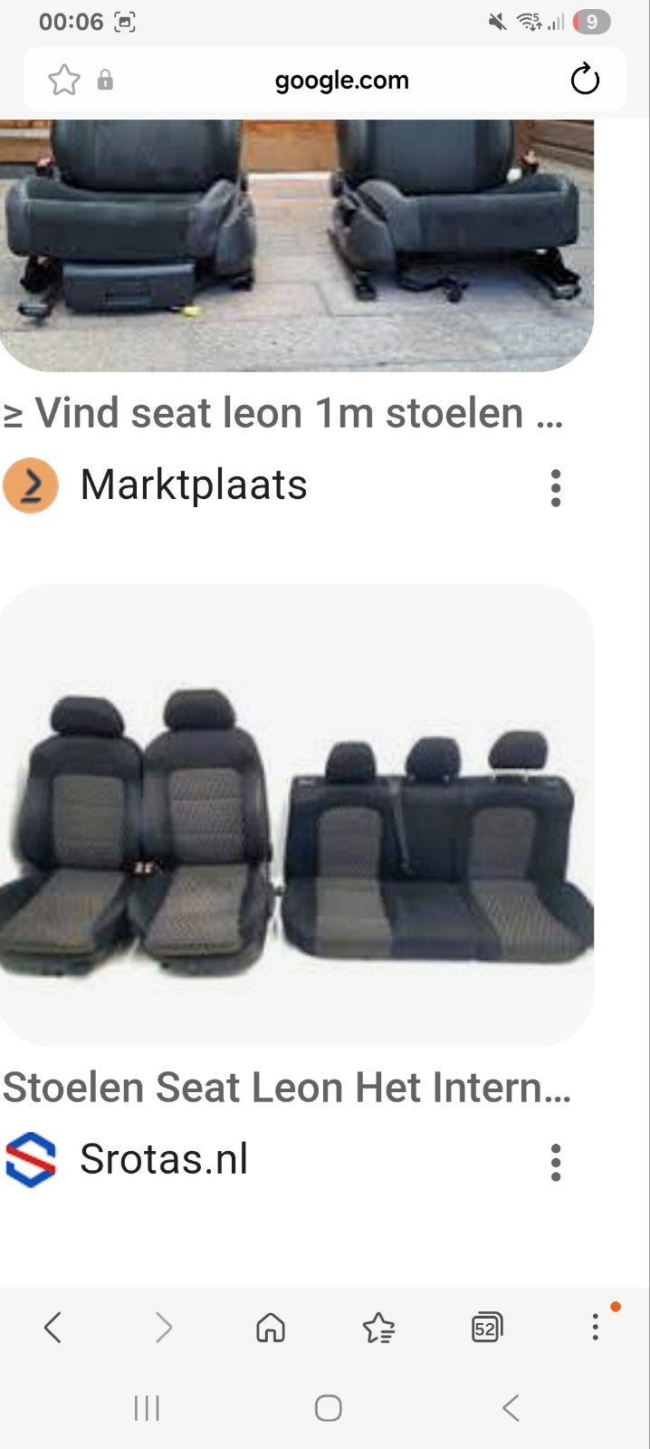 Gezocht: Seat Leon 1m lederen voorstoelen (ook Recaro), Ophalen of Verzenden