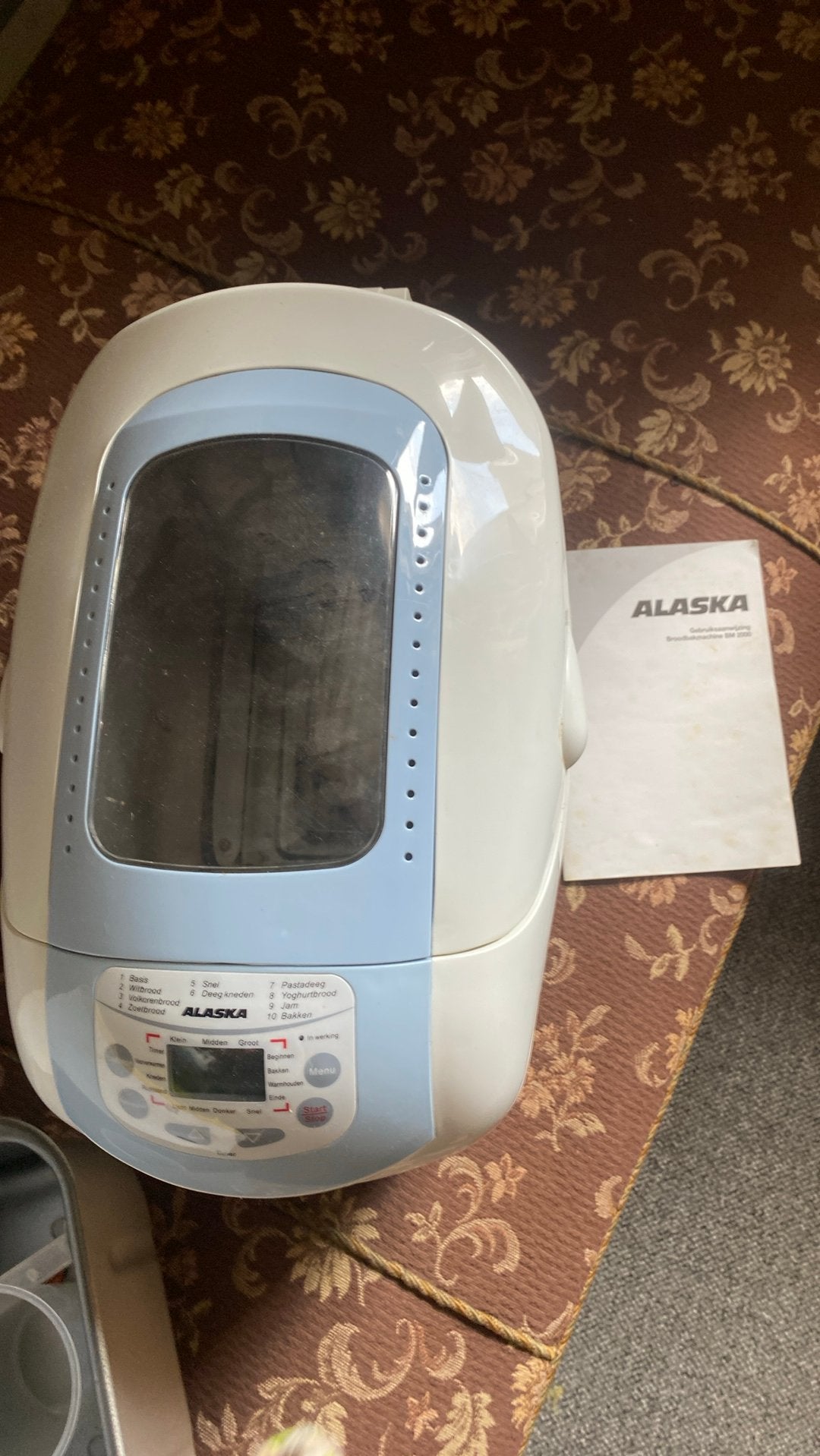 Alaska Broodbakmachine BM 2000 - Zo goed als nieuw, Met timer, 800 tot 1200 gram deeg, Ophalen of Verzenden, Zo goed als nieuw