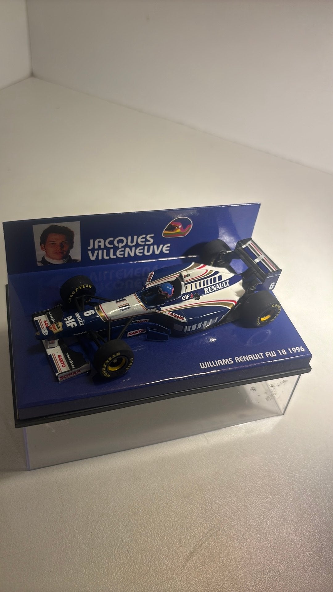 F1 williams renault fw 1996 minichamps 1.43, Hobby en Vrije tijd, Auto, Ophalen of Verzenden, MiniChamps, A
