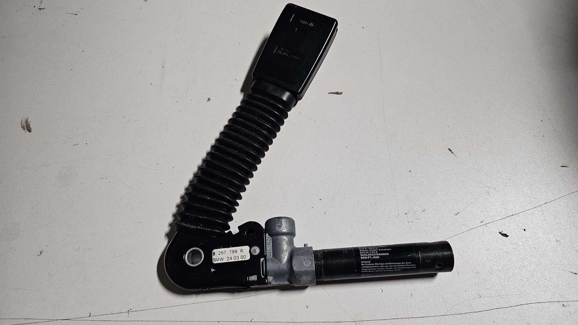 Gordelspanner insteek rechtsvoor BMW 3 Serie E46 8257788 721, Gebruikt, -, Ophalen of Verzenden, -