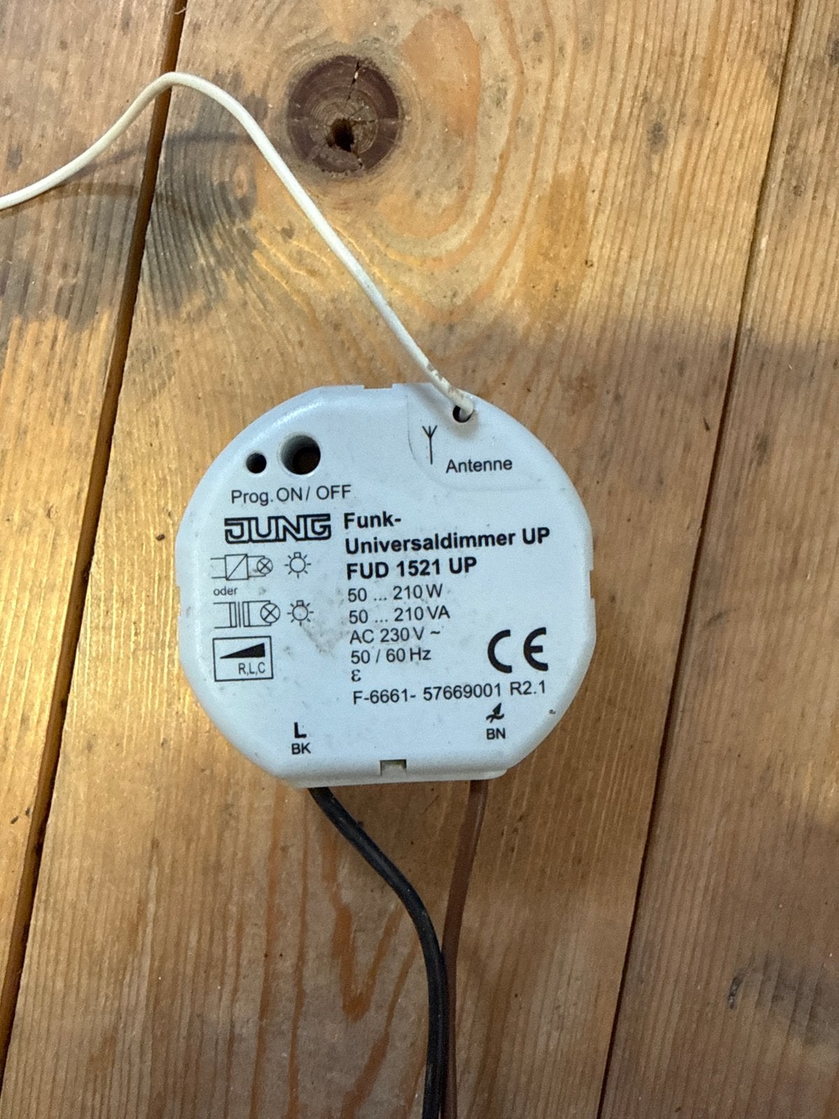 JUNG Funk-Universaldimmer UP FUD 1521 UP, Doe-het-zelf en Verbouw, Elektra en Kabels, Ophalen of Verzenden, Gebruikt, Overige typen