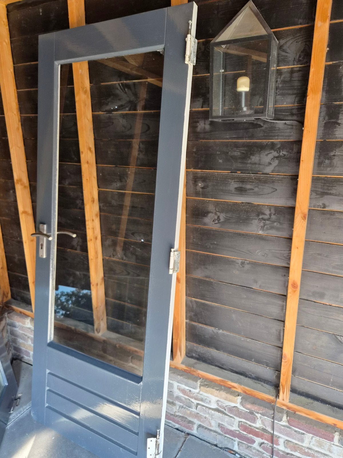 buitendeur 83 bij 201,5, Doe-het-zelf en Verbouw, Deuren en Horren, Ophalen, Gebruikt, 80 tot 100 cm, Buitendeur