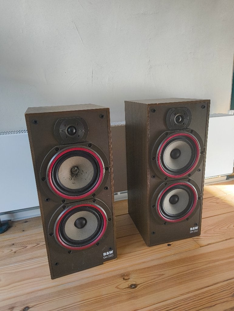 B&W DM220 luidsprekers – opknapper, 1 woofer defect, Audio, Tv en Foto, Vloerstaande luidspreker, Gebruikt, 60 tot 120 watt, Ophalen