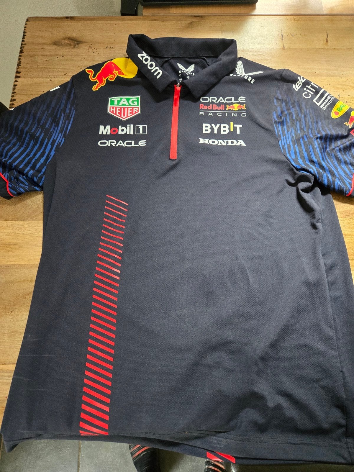 Red Bull Racing F1 Shirt Maat L - Mancave Decoratie, Maat 52/54 (L), Blauw, Ophalen of Verzenden, Gedragen