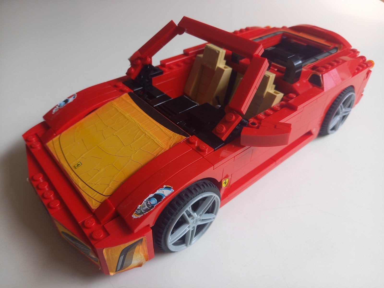 Lego Racers 8671 Ferrari Spider F430 1:17, Gebruikt, Lego, Ophalen of Verzenden, Compleet
