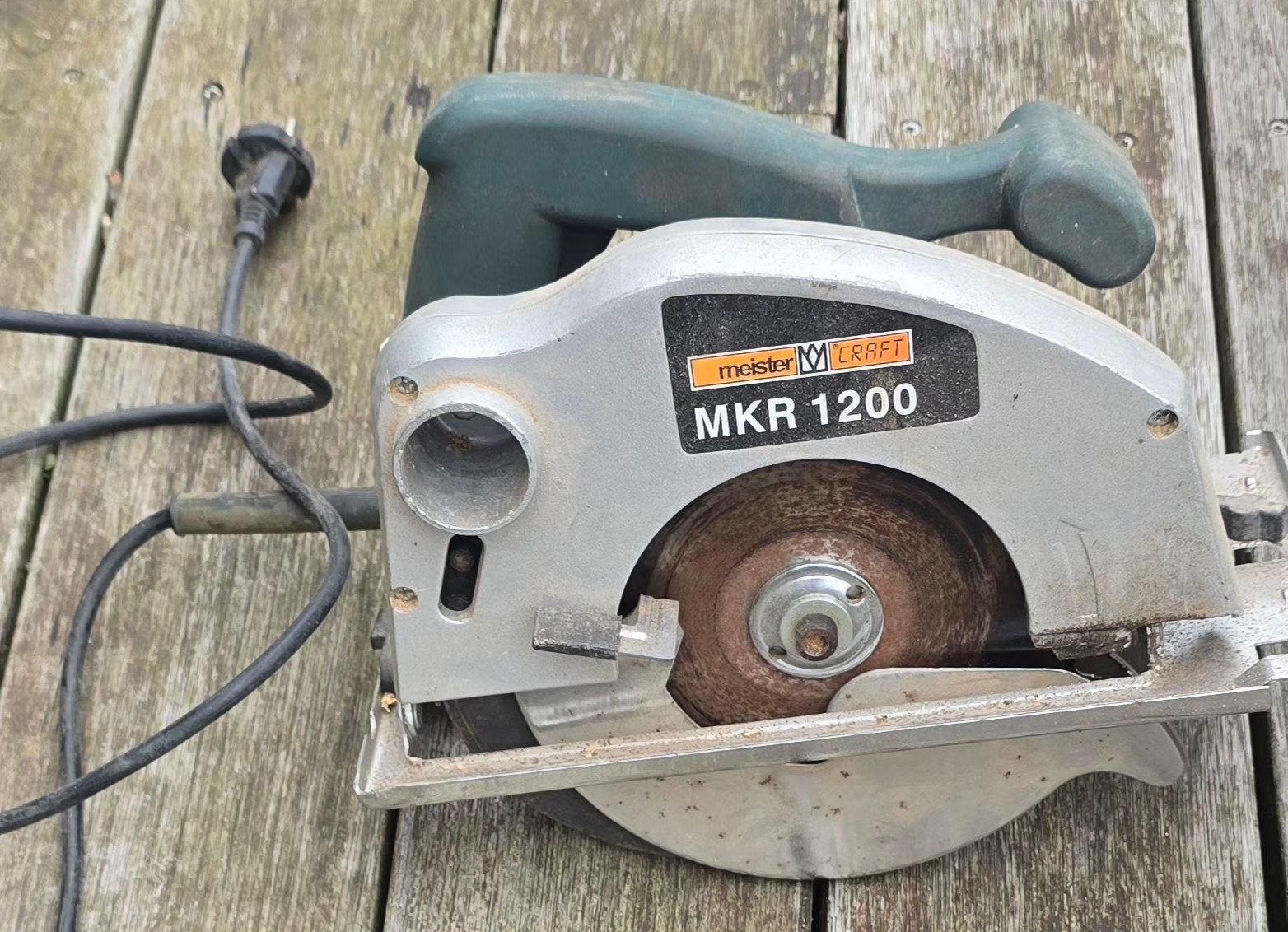 Meister Craft MKR 1200 Cirkelzaag - 1200W, max 62mm, Doe-het-zelf en Verbouw, Ophalen, Cirkelzaag, 30 tot 70 mm, 1200 watt of meer