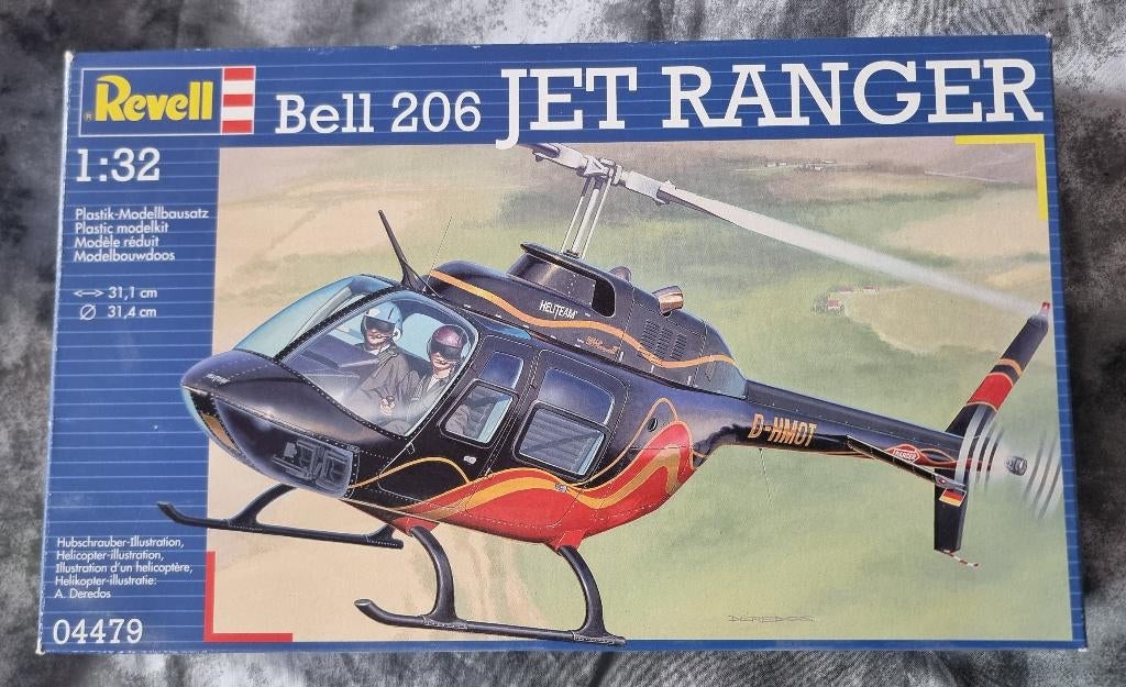 1/32 Bell Jet Ranger, Hobby en Vrije tijd, Overige merken, Helikopter, Nieuw, Ophalen of Verzenden