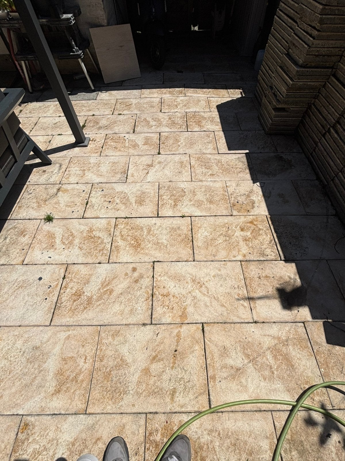 Gratis Oude sierbestrating, Ophalen, Gebruikt, 10 m² of meer, Beton