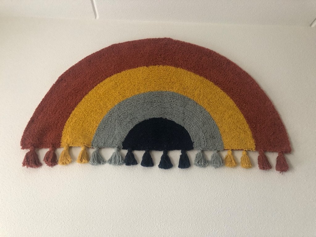 Hema regenboog wanddecoratie en vlaggenlijn, Ophalen, Gebruikt, Wanddecoratie