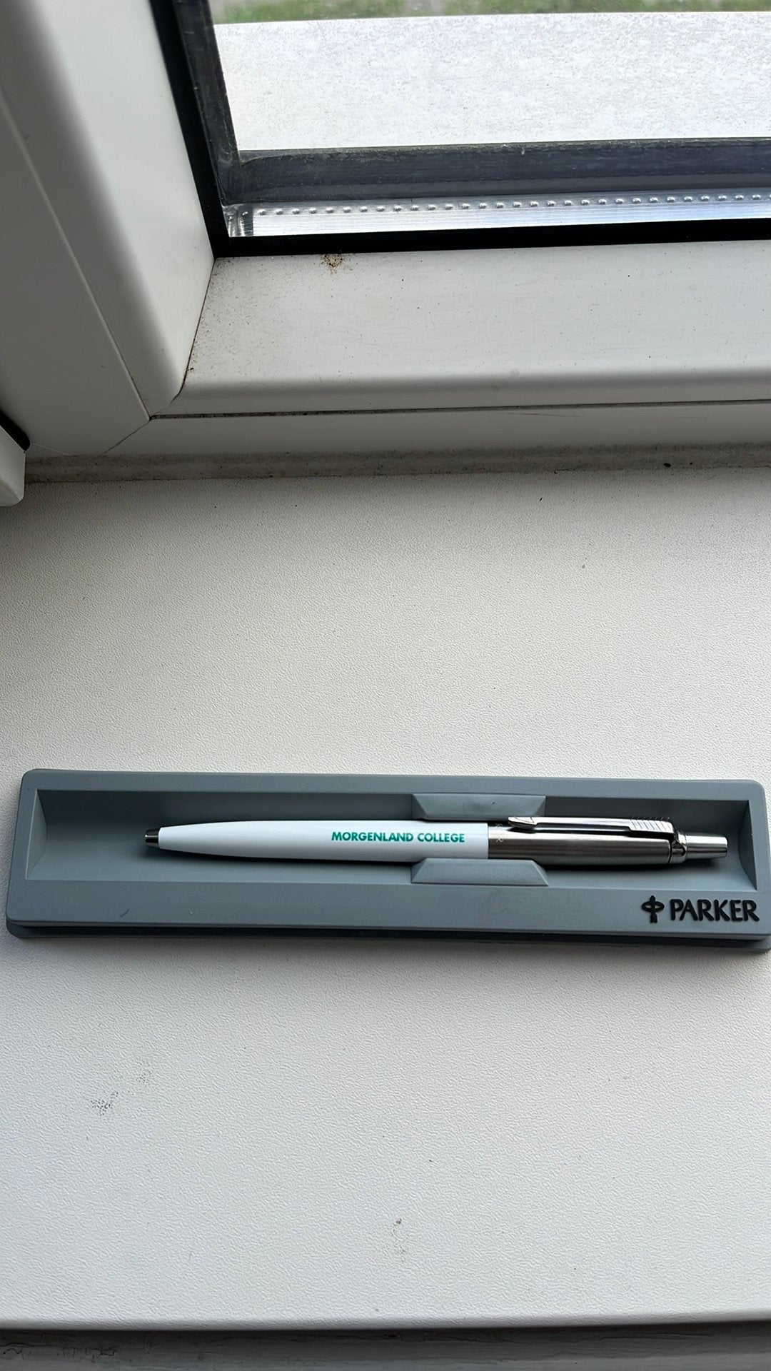 Parker Balpen - Wit met zilveren accenten, Ophalen, Gebruikt, Met doosje, Parker