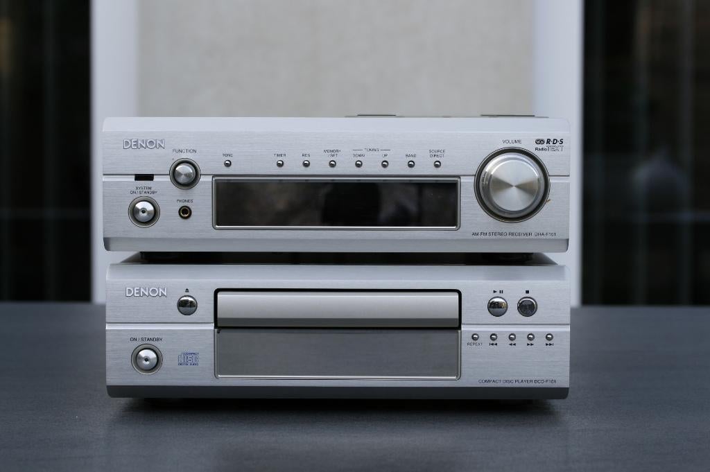 Compacte Denon DRA-F101 Receiver, Ophalen, 60 tot 120 watt, Denon