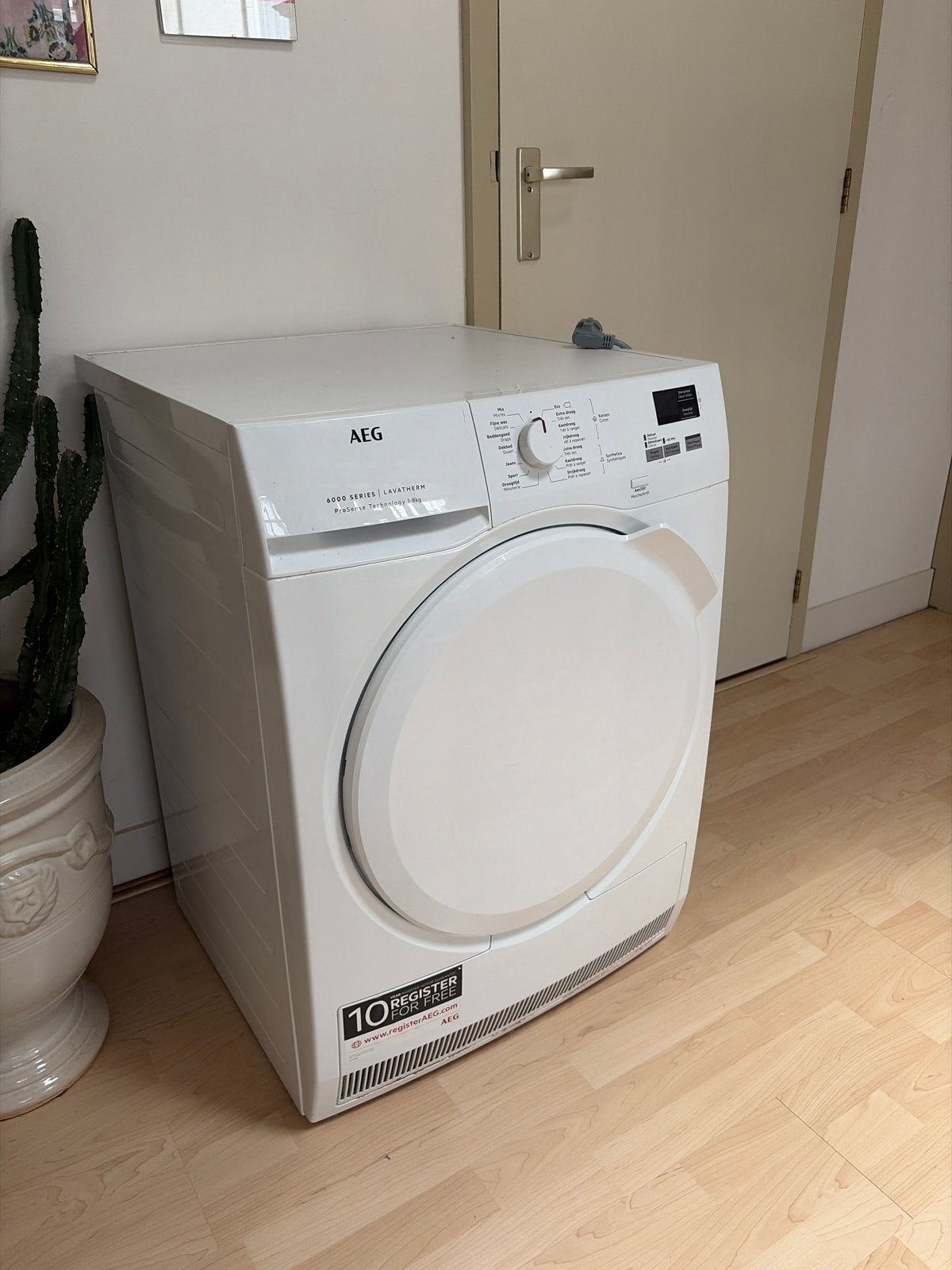 GRATIS - AEG 6000 SERIES LAVATHERM droger, 8 tot 10 kg, Ophalen of Verzenden, Voorlader, Niet werkend