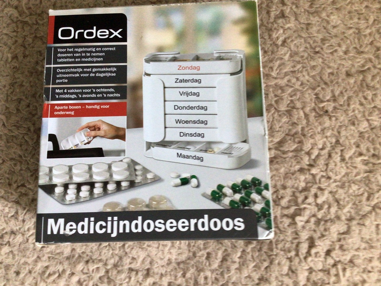 Medicijn weekdoos, Diversen, Verpleegmiddelen, Ophalen of Verzenden, Zo goed als nieuw