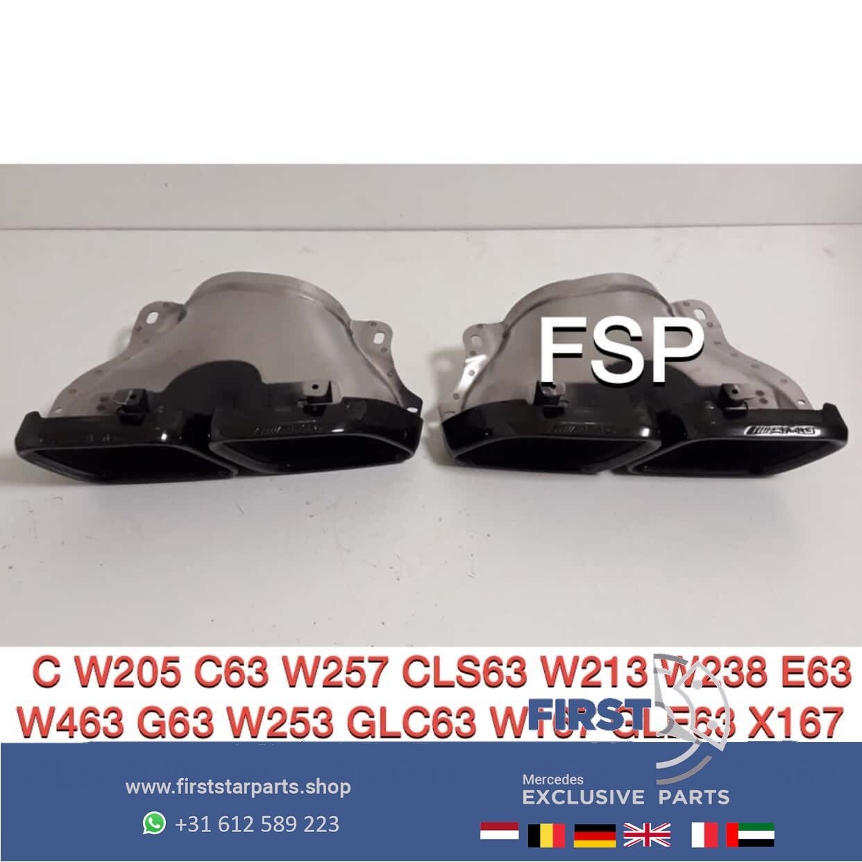 FACELIFT 63 AMG SIERSTUKKEN SET ZWART C63 E63 GLC63 GLE63 G6, Auto-onderdelen, Gebruikt, -, Ophalen of Verzenden, -