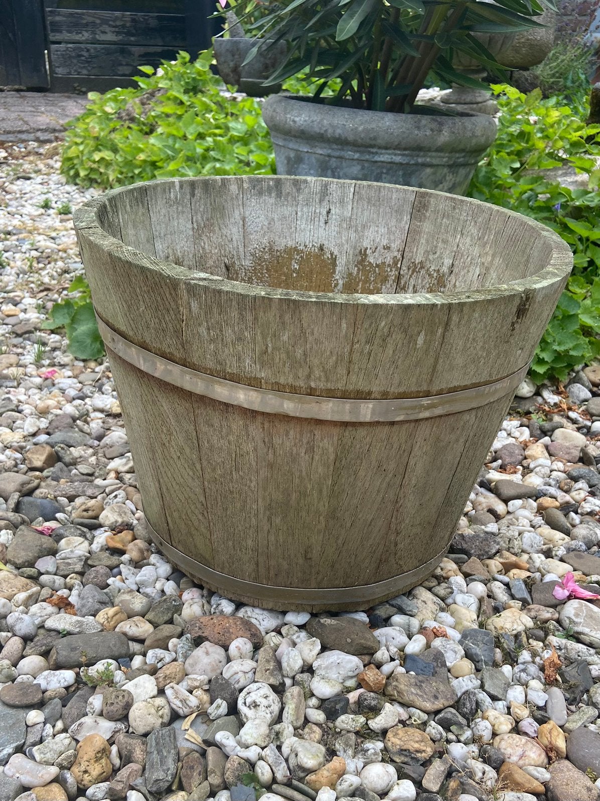 Hardhouten bak, Ophalen, Gebruikt, Rond, Hout