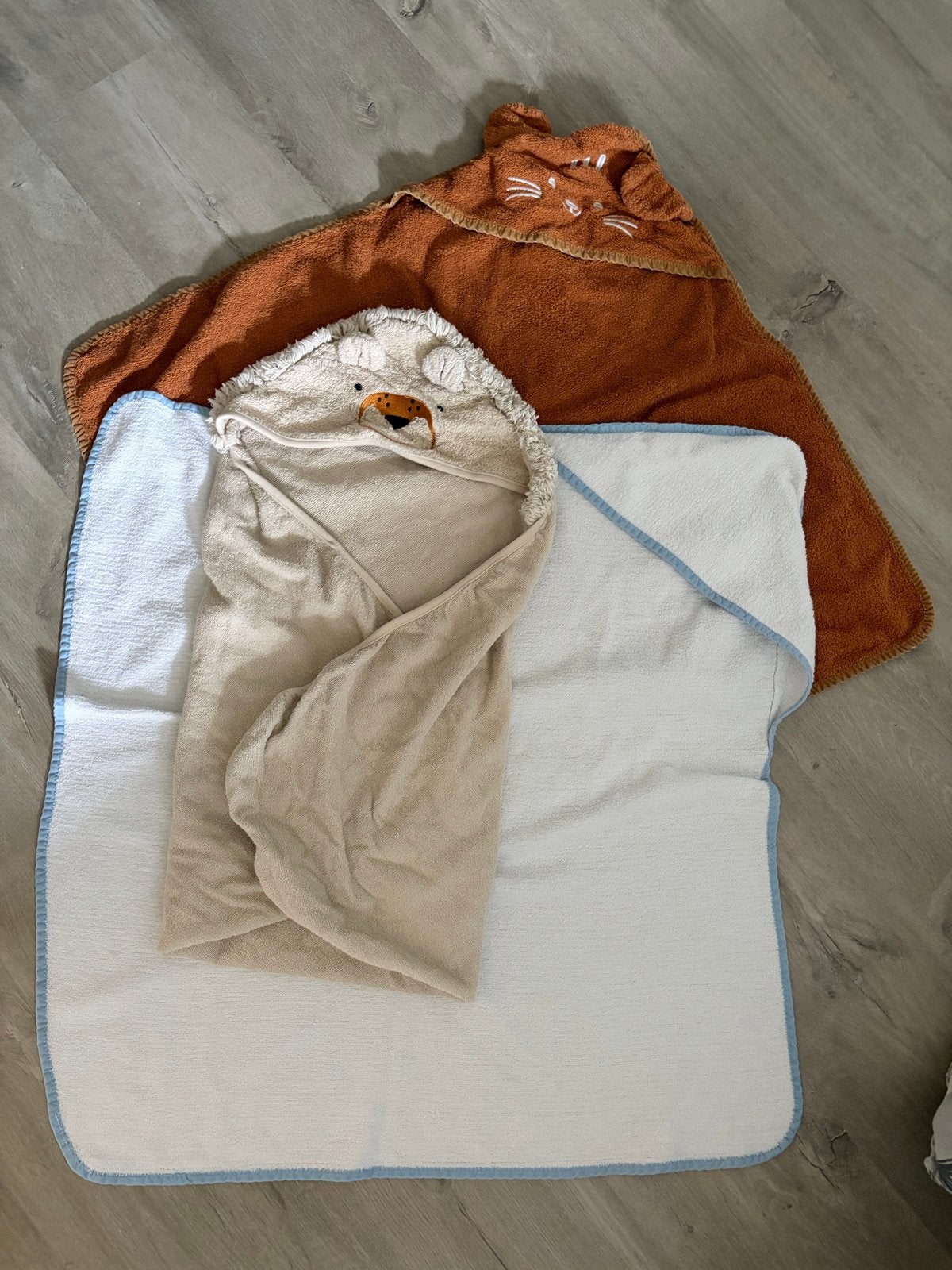 Set van 3 baby handdoeken met capuchon, Ophalen, Gebruikt