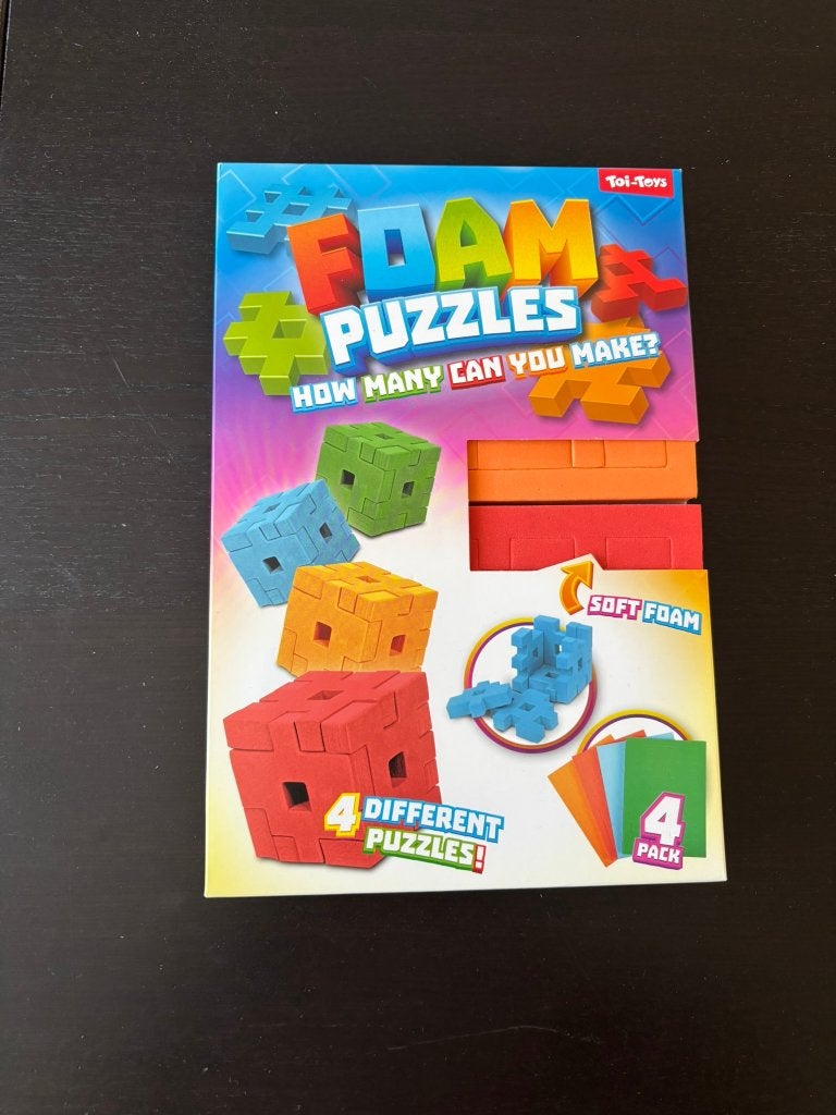 4 Foam puzzels - Nieuw in de verpakking, Ophalen of Verzenden, Minder dan 500 stukjes, Nieuw, Rubik's of 3D-puzzel