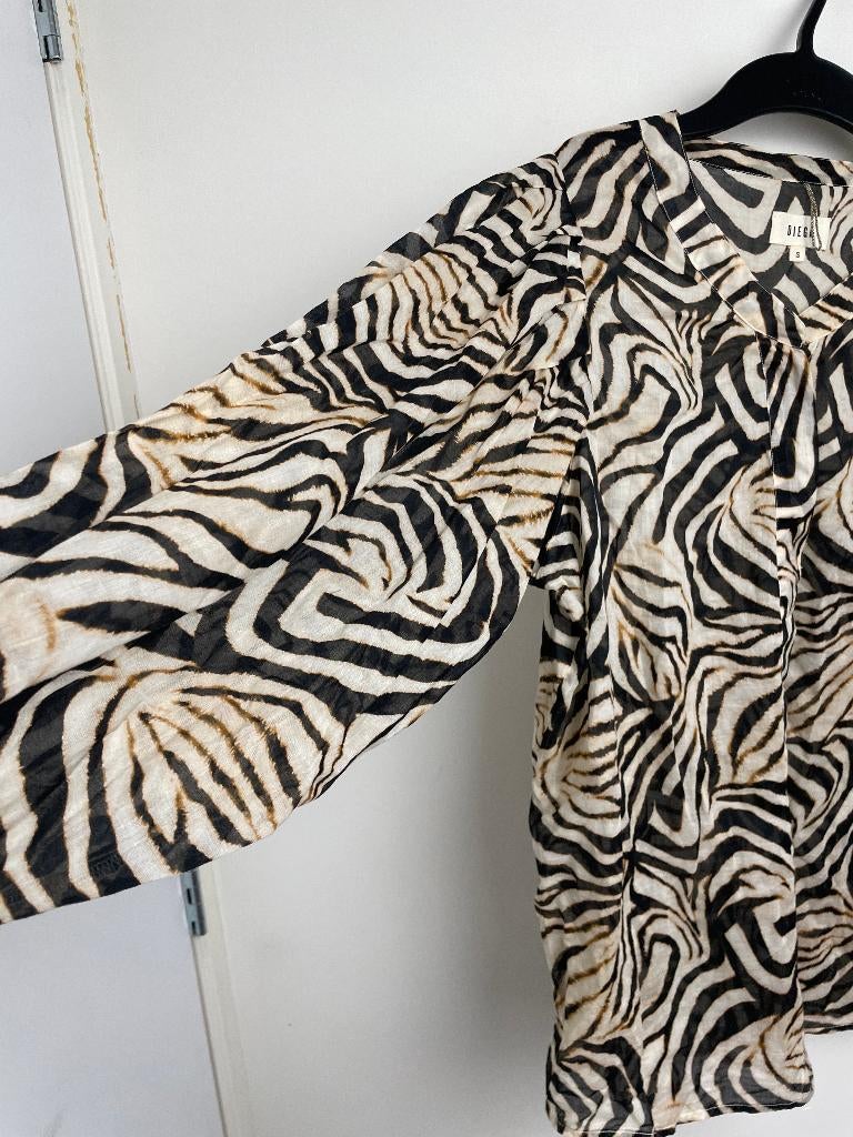 Diega Chloa blouse bruin maat S, Maat 38/40 (M), 6 rue Béranger 75003 Paris, Eshop@diega.fr, Bruin
