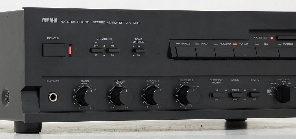 vintage top YAMAHA met Phono MM & MC - AX-500, Audio, Tv en Foto, Ophalen, Yamaha, Zo goed als nieuw, 120 watt of meer