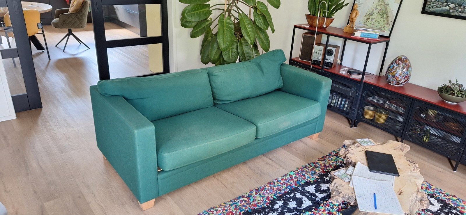 Unieke Designbank Jean Michel Frank (1930) - Wol, Ophalen, Gebruikt, Tweepersoons, 75 tot 100 cm