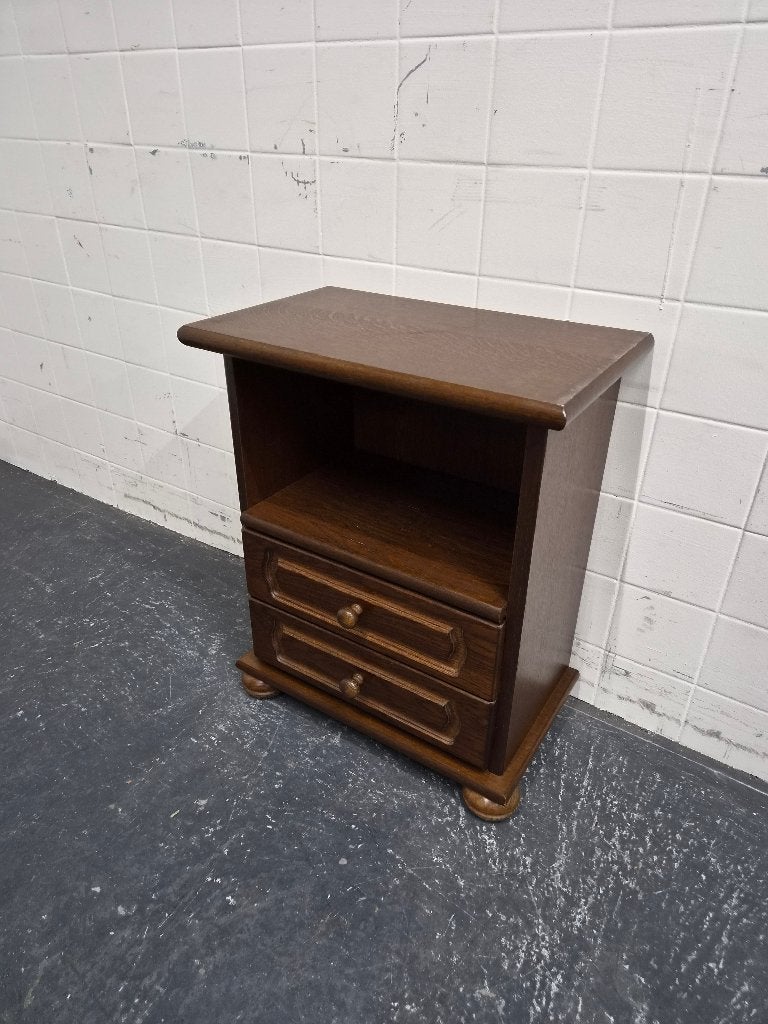 Massief eiken kastje met lades / nachtkastje / ladekastje, Huis en Inrichting, Kasten | Ladekasten, Ophalen, Gebruikt, 1 of 2 laden