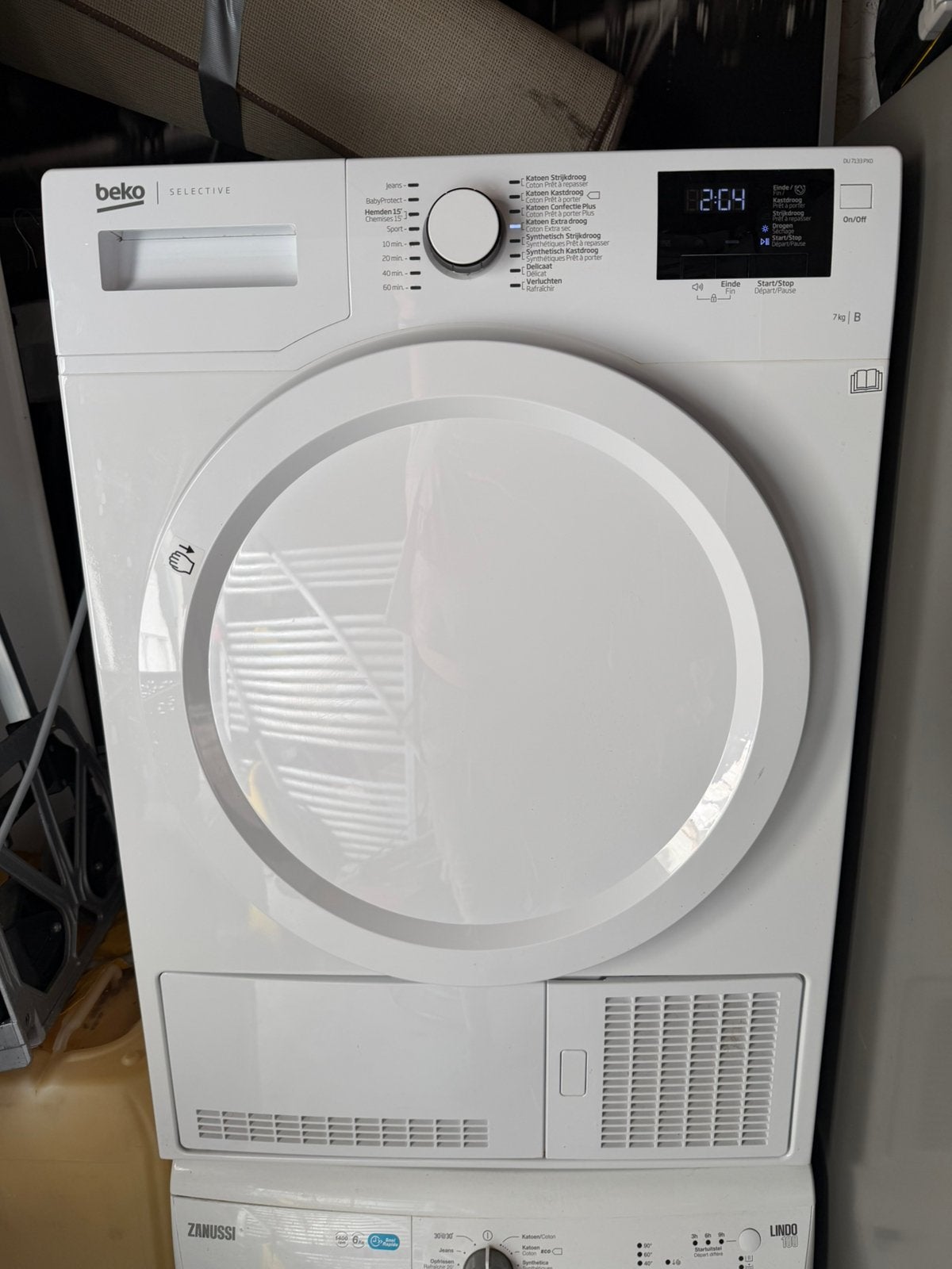 Beko 7kg condens droger ken eventueel ook bezorgd worden., Ophalen, 6 tot 8 kg, Minder dan 85 cm, Anti-kreukfase